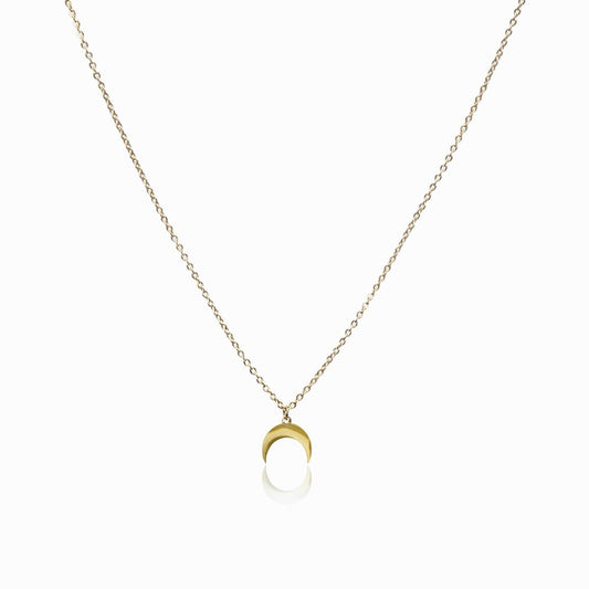 Necklace Moon Pendant 18K Gold-Plated in 18K gold-plated – Meiva necklace