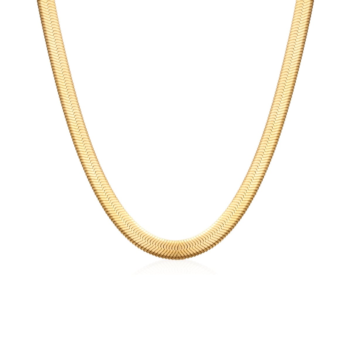 Necklace Golden Snake Mesh 18K Gold-Plated in 18K gold-plated – Meiva necklace