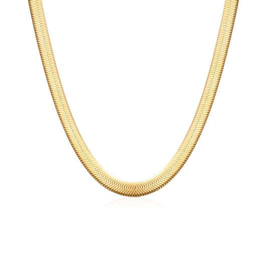 Necklace Golden Snake Mesh 18K Gold-Plated in 18K gold-plated – Meiva necklace
