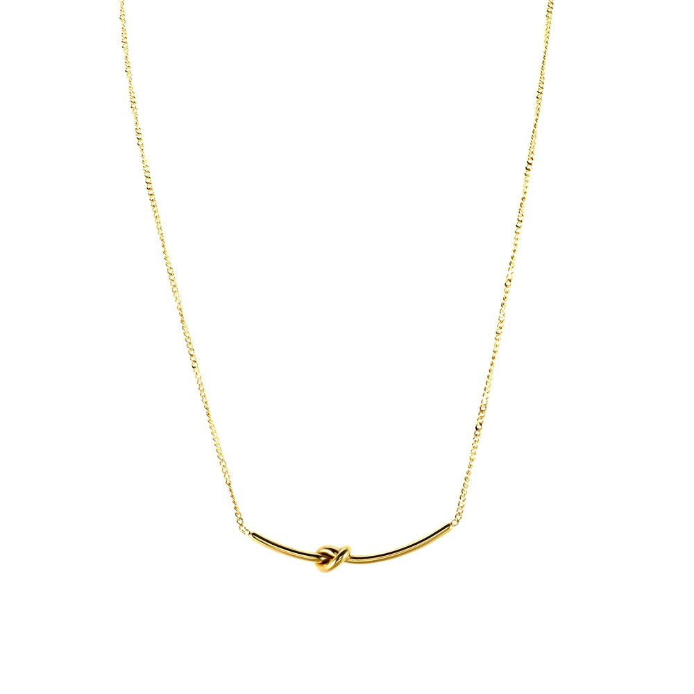 Necklace Knot 18K Gold-Plated in 18K gold-plated – Meiva necklace