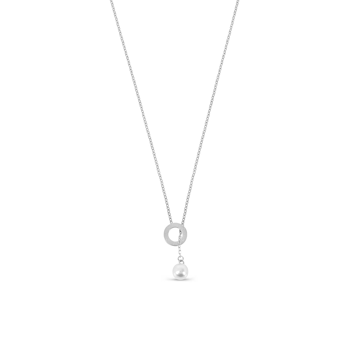 Necklace Sicily Pearl Silver in pearl – Meiva necklace