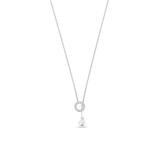 Necklace Sicily Pearl Silver in pearl – Meiva necklace