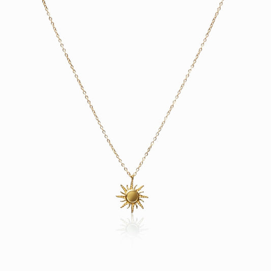 Necklace Solstice Pendant 18K Gold-Plated in 18K gold-plated – Meiva necklace
