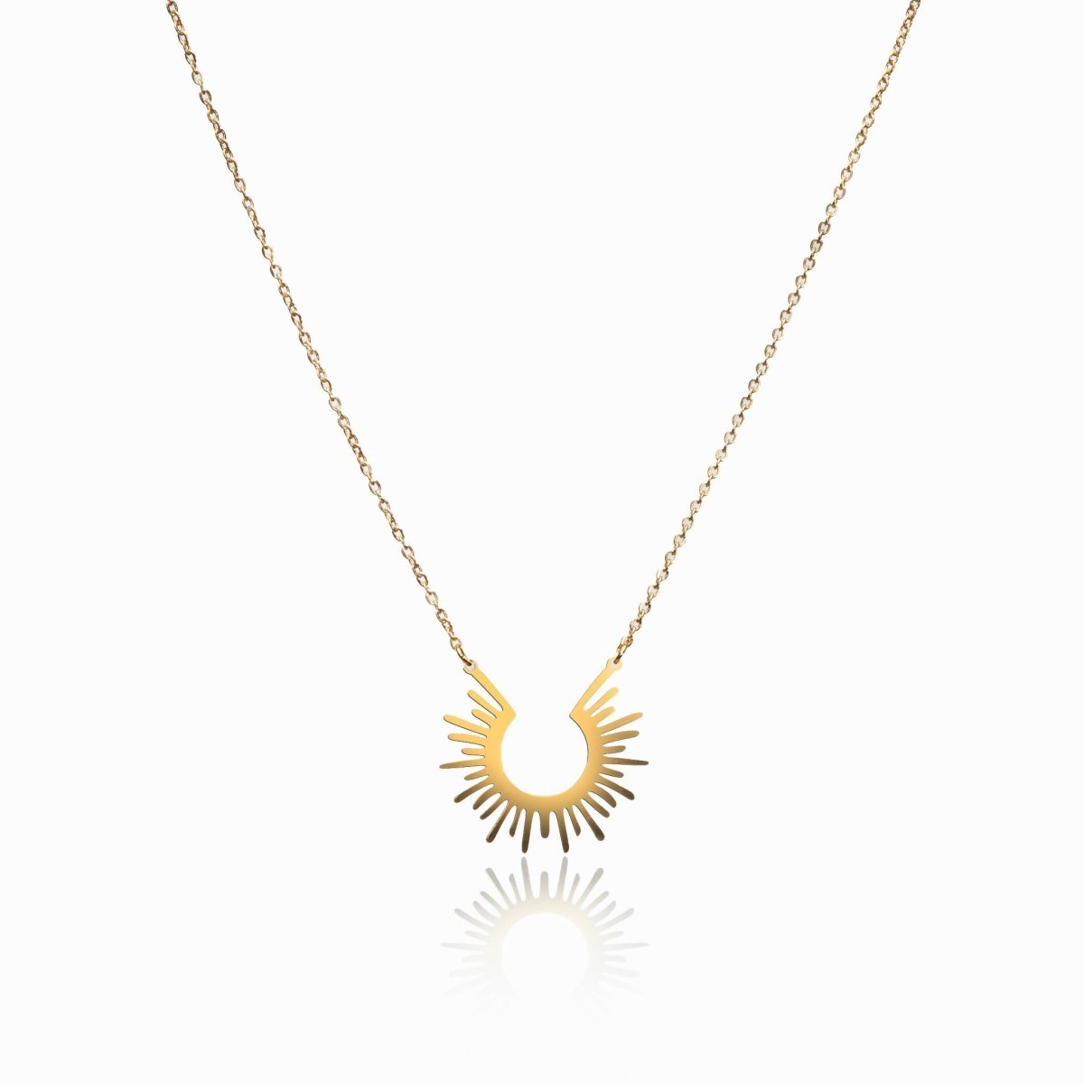 Necklace Spike Pendant 18K Gold-Plated in 18K gold-plated – Meiva necklace