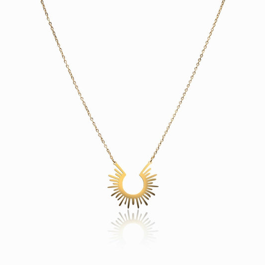 Necklace Spike Pendant 18K Gold-Plated in 18K gold-plated – Meiva necklace