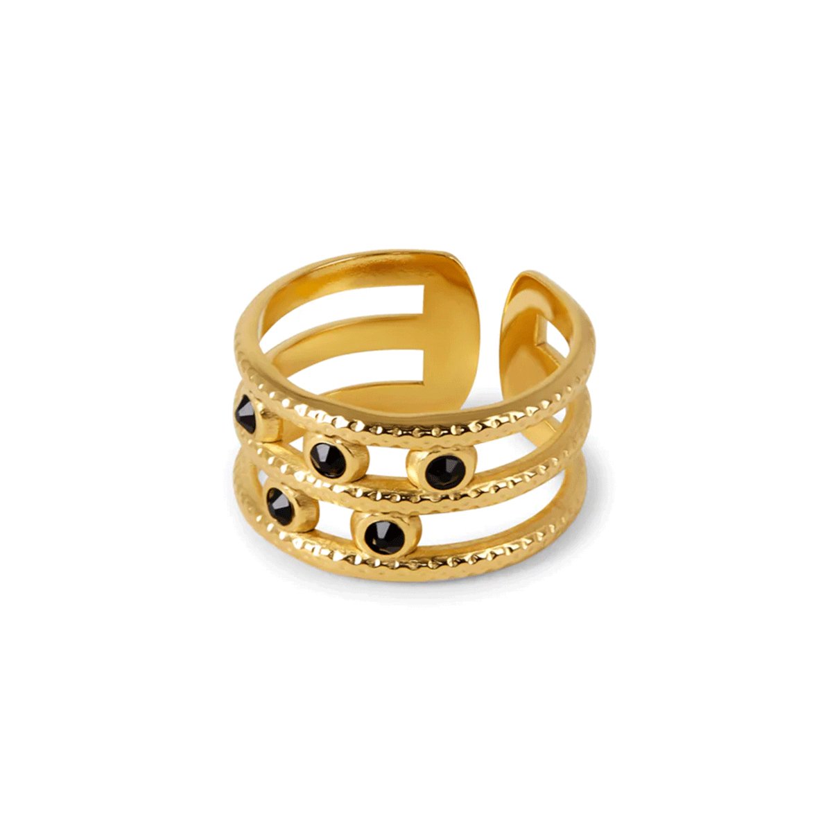 Ring Melina Adjustable 18K Gold Plated in 18K gold-plated – Meiva ring