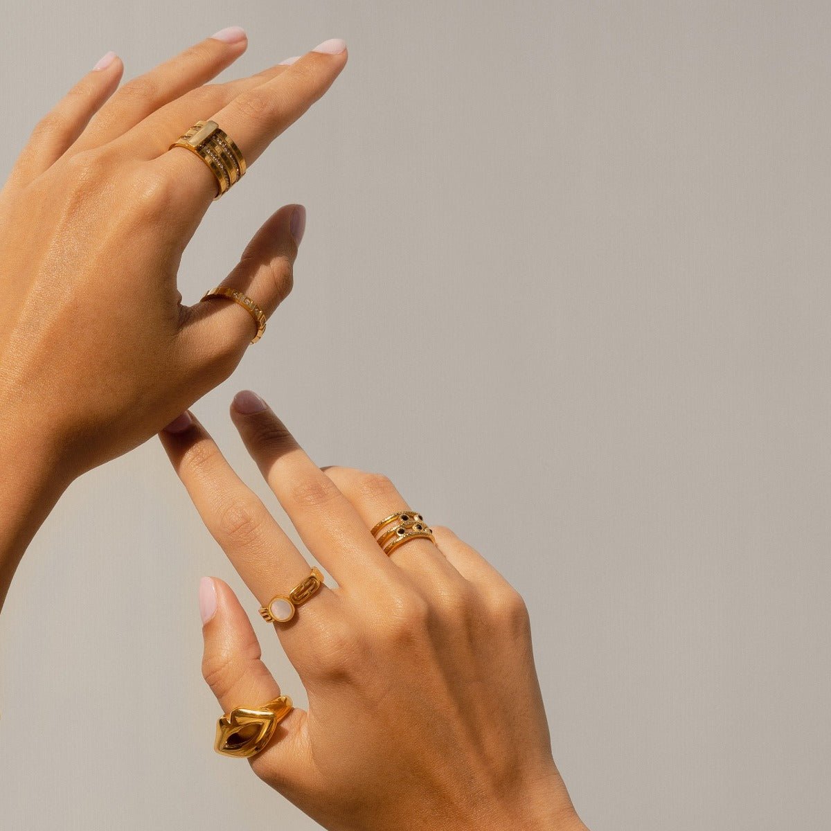 Ring Melina Adjustable 18K Gold Plated in 18K gold-plated – Meiva ring view 4