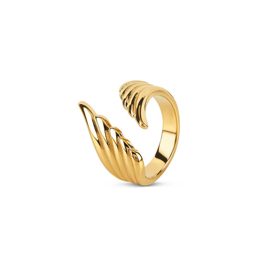Ring Wings of Freedom Adjustable 18K Gold Plated in 18K gold-plated – Meiva ring