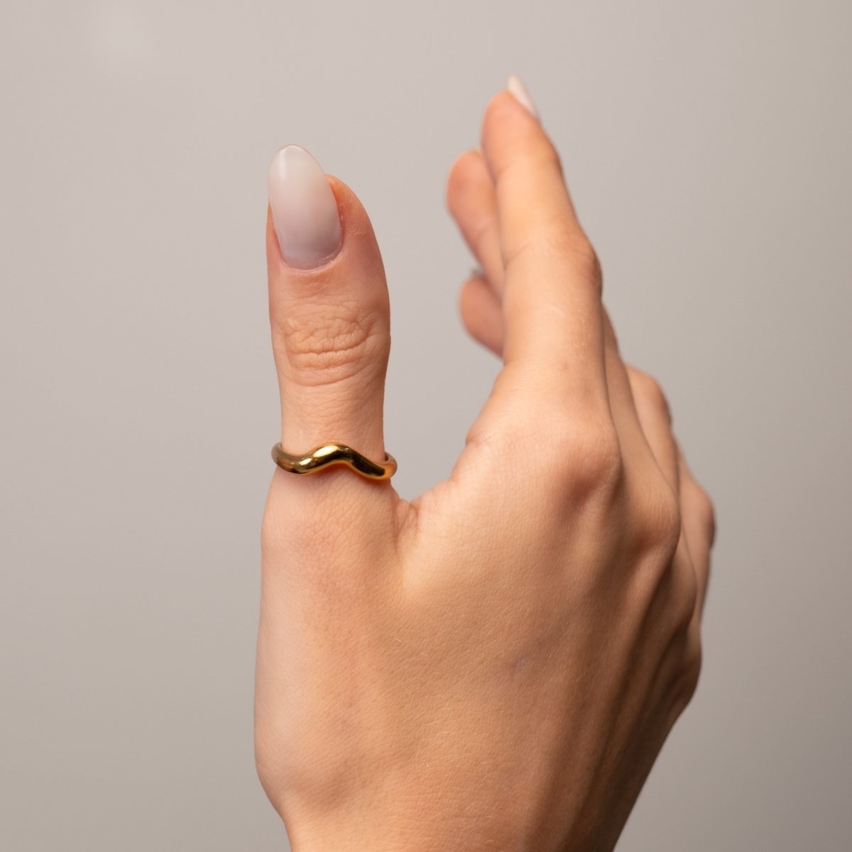Ring Aspen Gold Plated 18K in 18K gold-plated – Meiva ring view 4