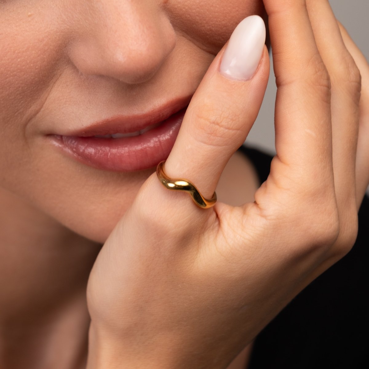 Ring Aspen Gold Plated 18K in 18K gold-plated – Meiva ring view 5
