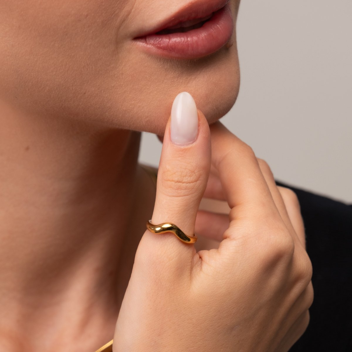 Ring Aspen Gold Plated 18K in 18K gold-plated – Meiva ring view 7