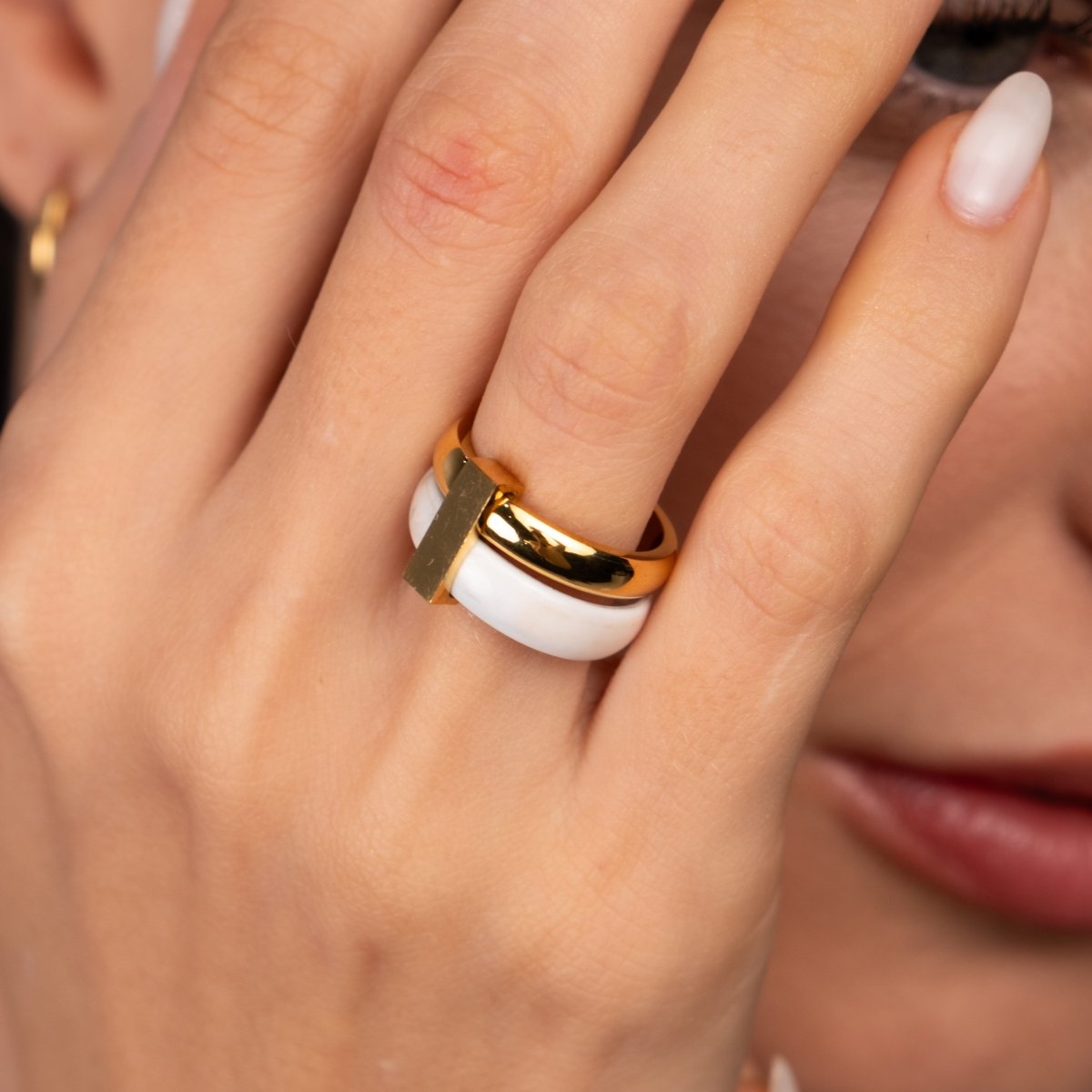 Ring Rich Layered 18K Gold Plated in 18K gold-plated – Meiva ring view 3