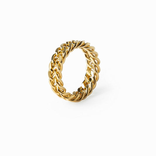 Ring Chain 18K Gold Plated in 18K gold-plated – Meiva ring