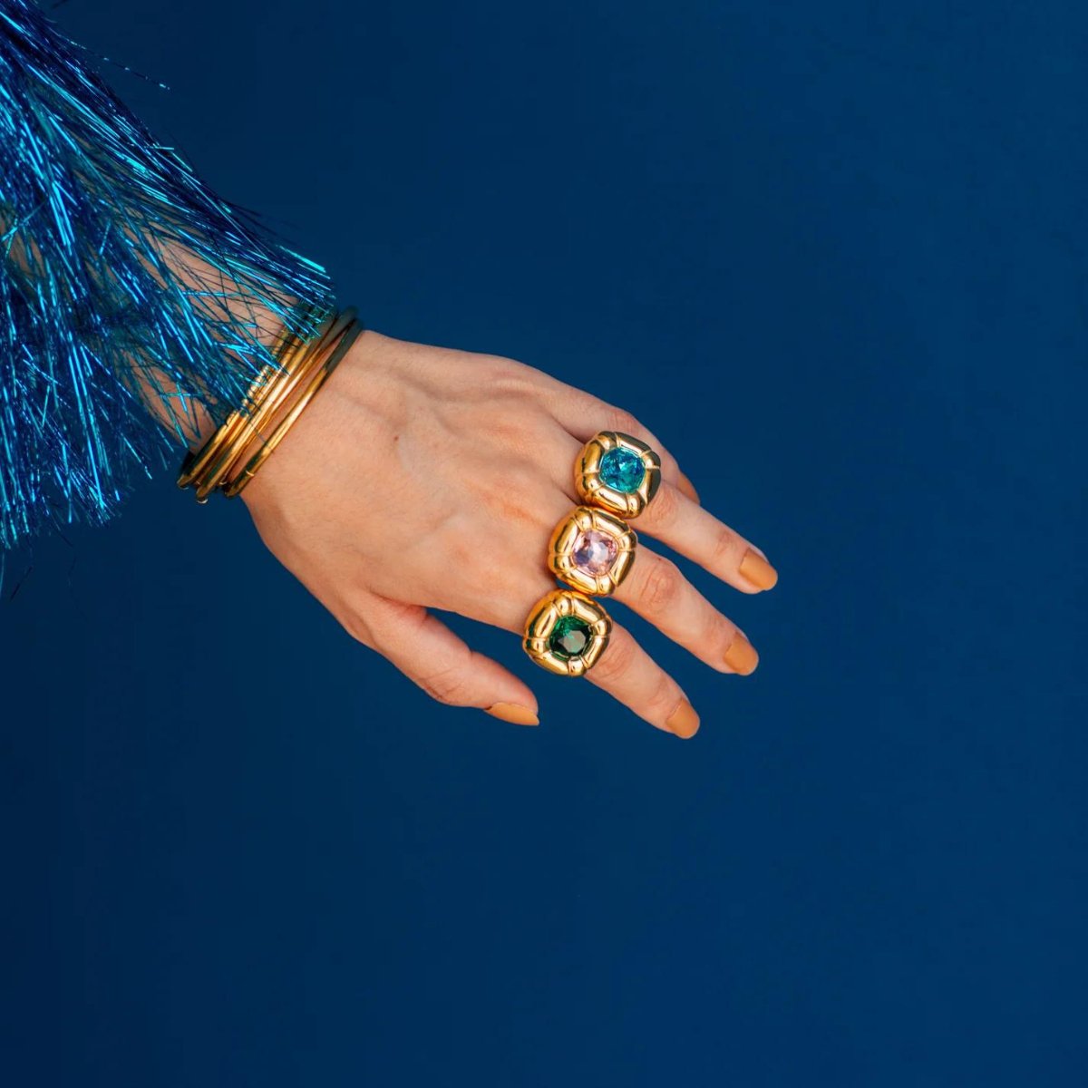 Ring Dulcis Cocktail 18K Gold-Plated in 18K gold-plated – Meiva ring view 2