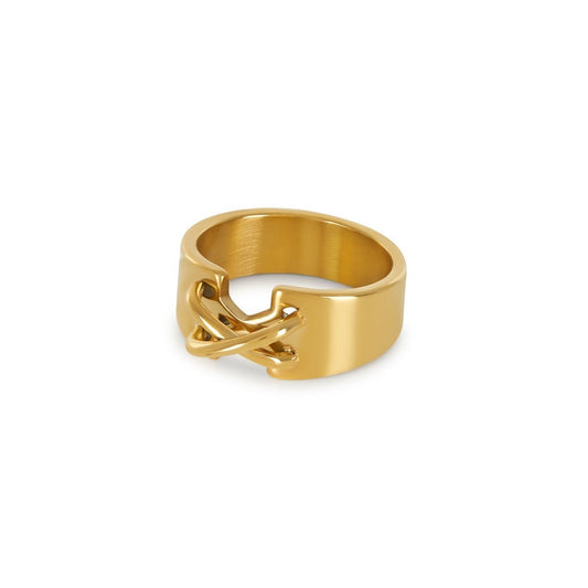 Ring Corset 18K Gold Plated in 18K gold-plated – Meiva ring