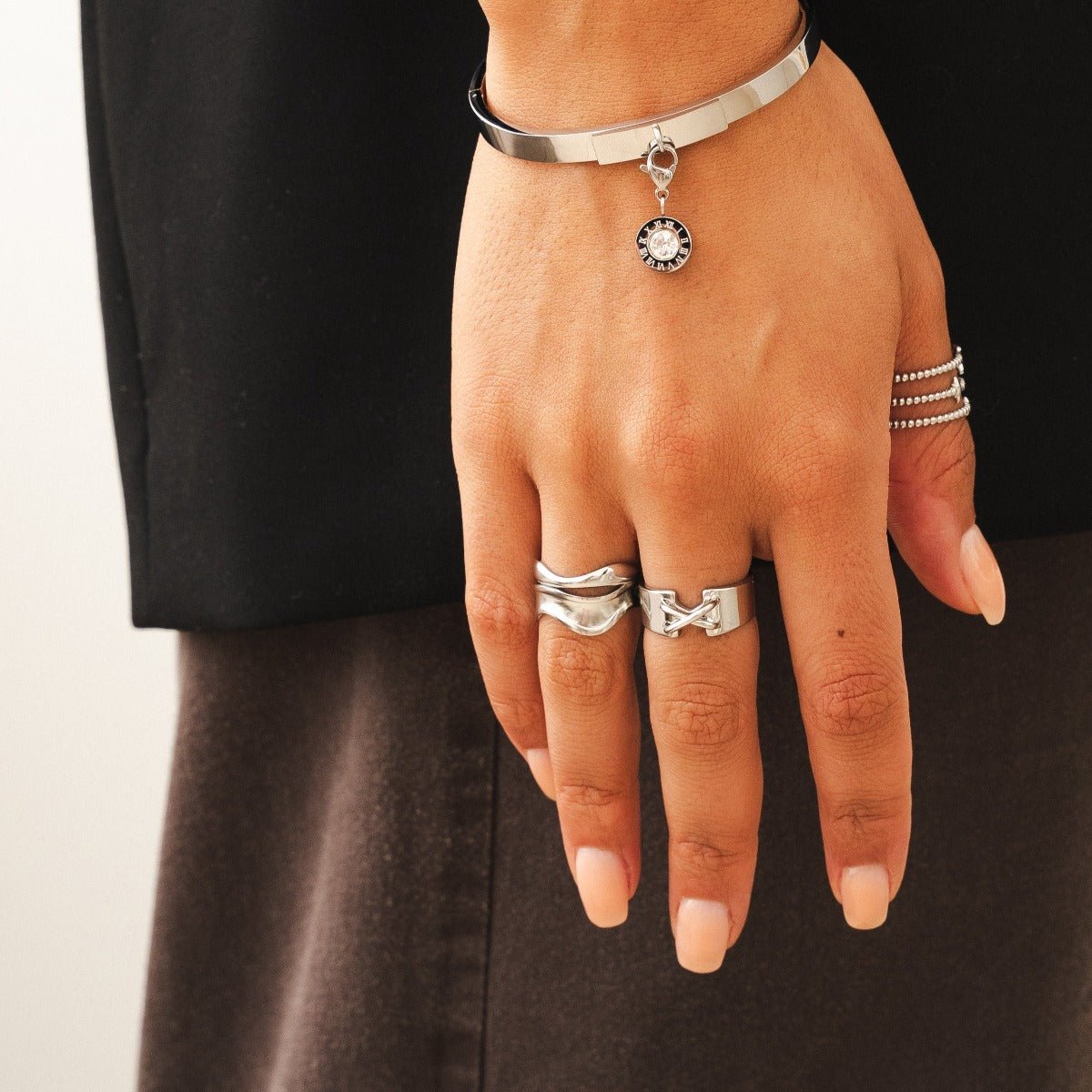 Ring Corset Silver – Meiva ring view 3