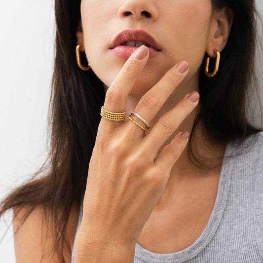 Ring Iconic Sphere 18K Gold-Plated in 18K gold-plated – Meiva ring view 2