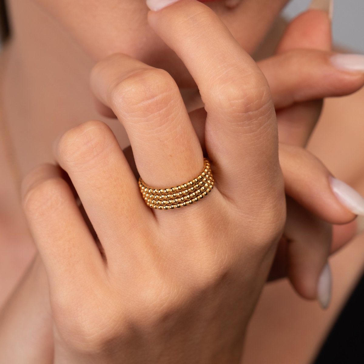 Ring Iconic Sphere 18K Gold-Plated in 18K gold-plated – Meiva ring view 3