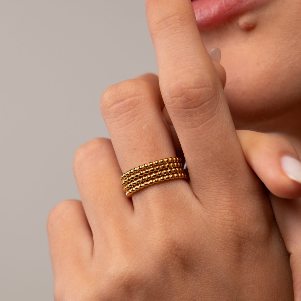 Ring Iconic Sphere 18K Gold-Plated in 18K gold-plated – Meiva ring view 4
