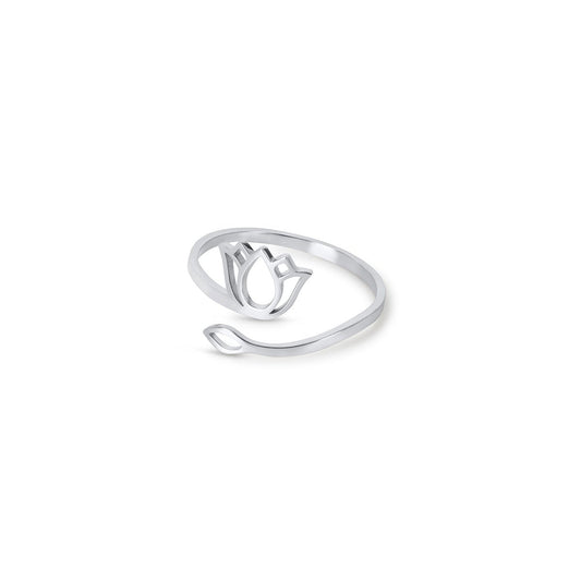 Ring Lotus Flower Silver – Meiva ring