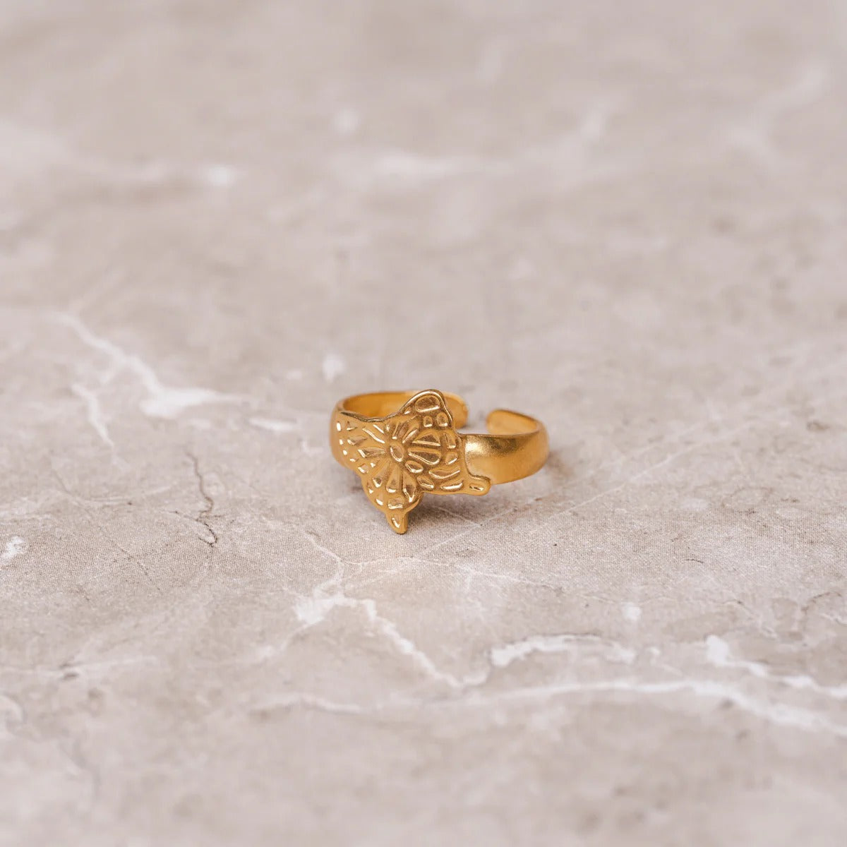 Ring Flora Adjustable 18K Gold Plated in 18K gold-plated – Meiva ring view 2