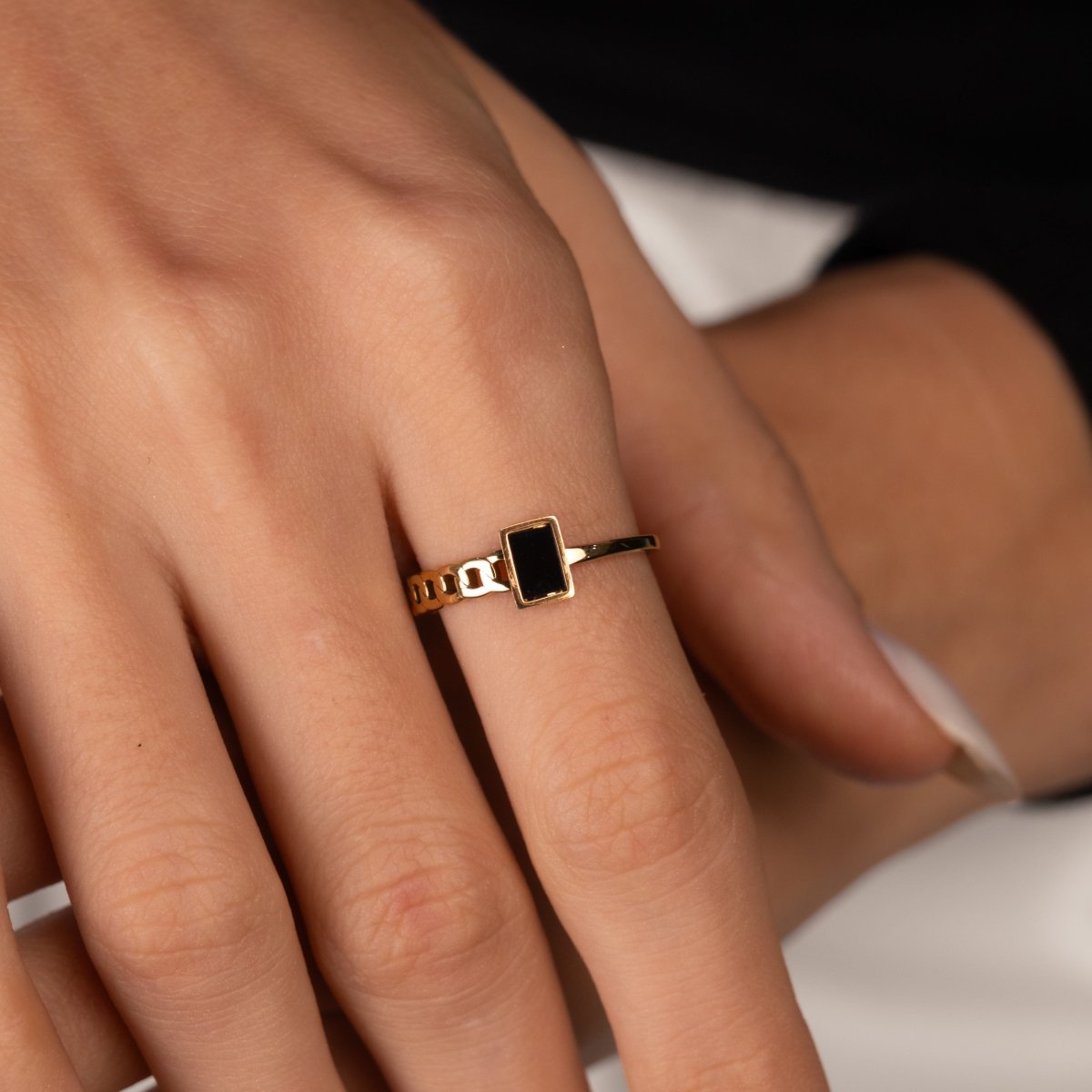 Ring Fusion Gold Plated 18K in 18K gold-plated – Meiva ring view 3