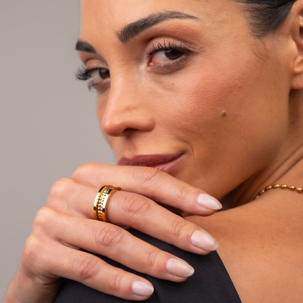 Ring Genova 18K Gold Plated in 18K gold-plated – Meiva ring view 3