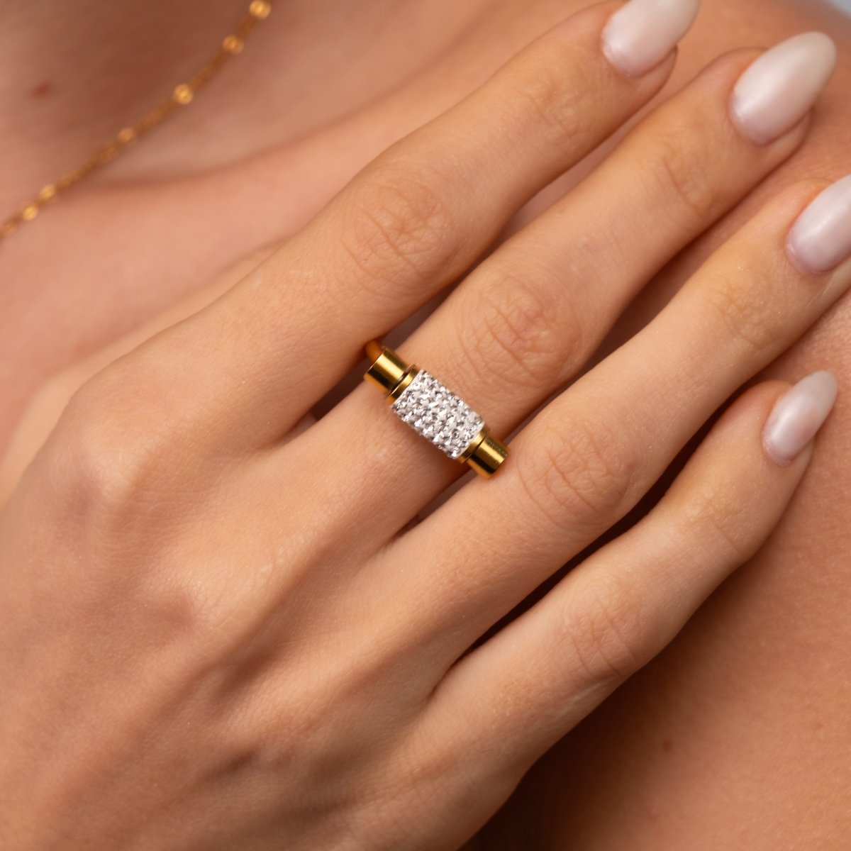 Ring Glitz Spinning 18K Gold-Plated in 18K gold-plated – Meiva ring view 4