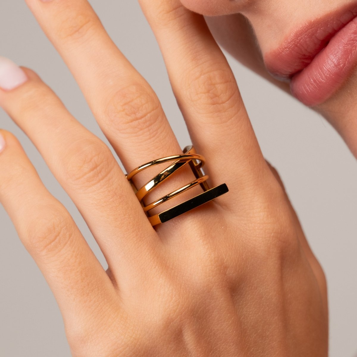 Ring Haute 18K Gold-Plated in 18K gold-plated – Meiva ring view 3