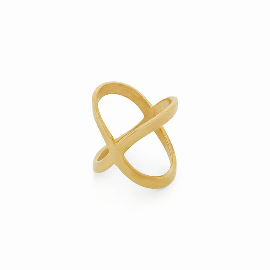 Ring X 18K Gold Plated in 18K gold-plated – Meiva ring