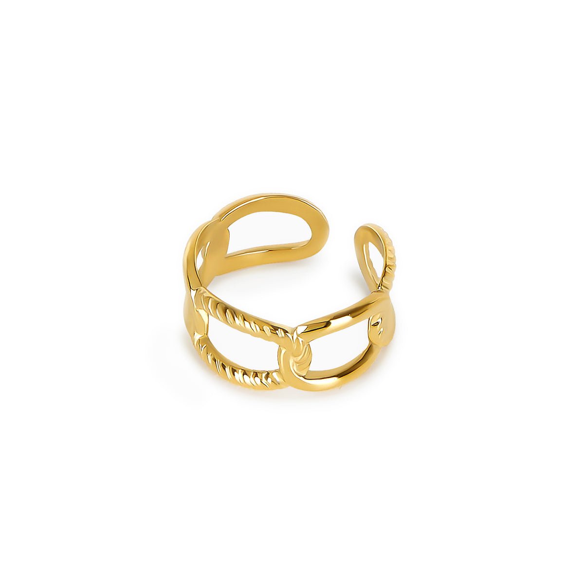 Ring Link Adjustable 18K Gold-Plated in 18K gold-plated – Meiva ring