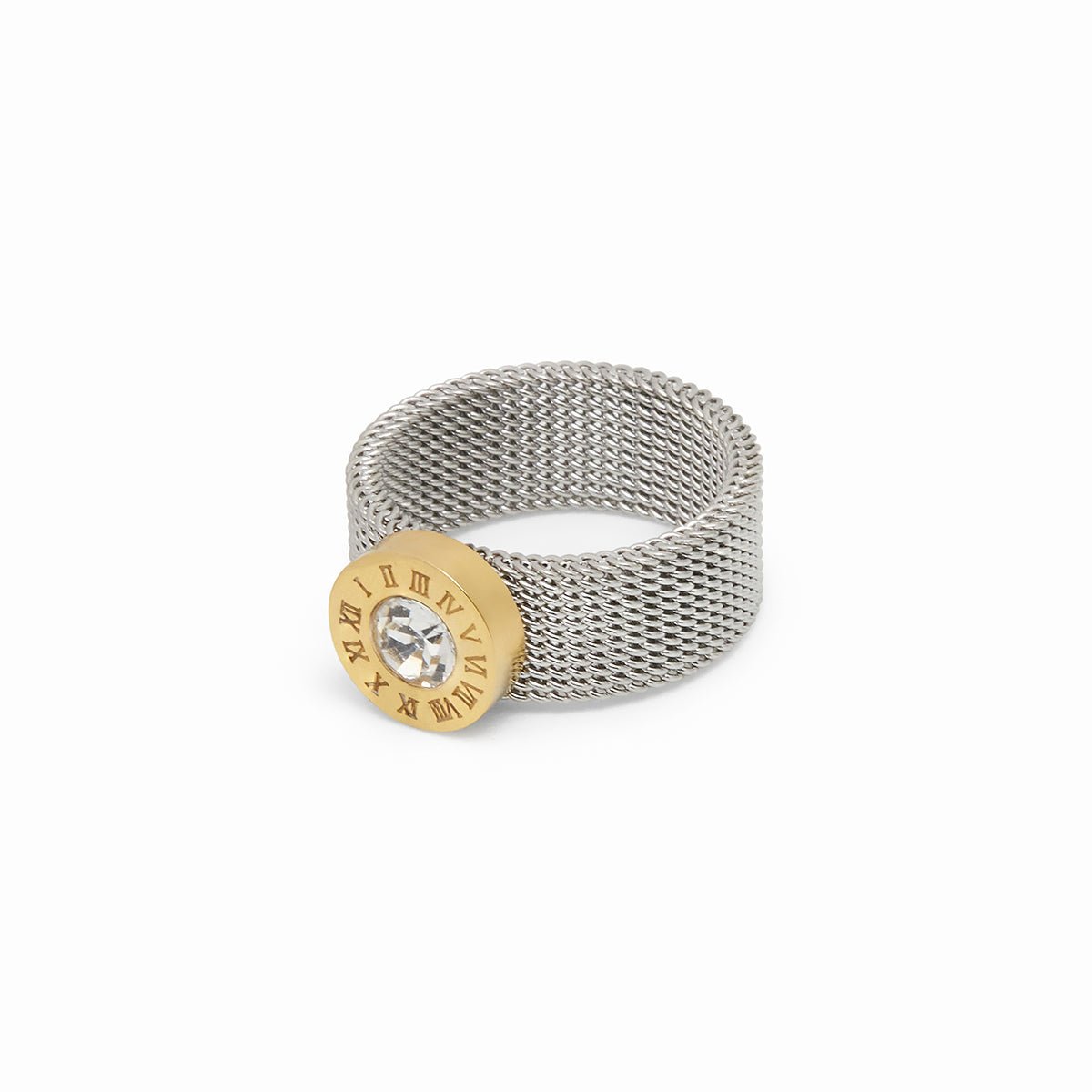 Ring Roman Mesh Silver – Meiva ring