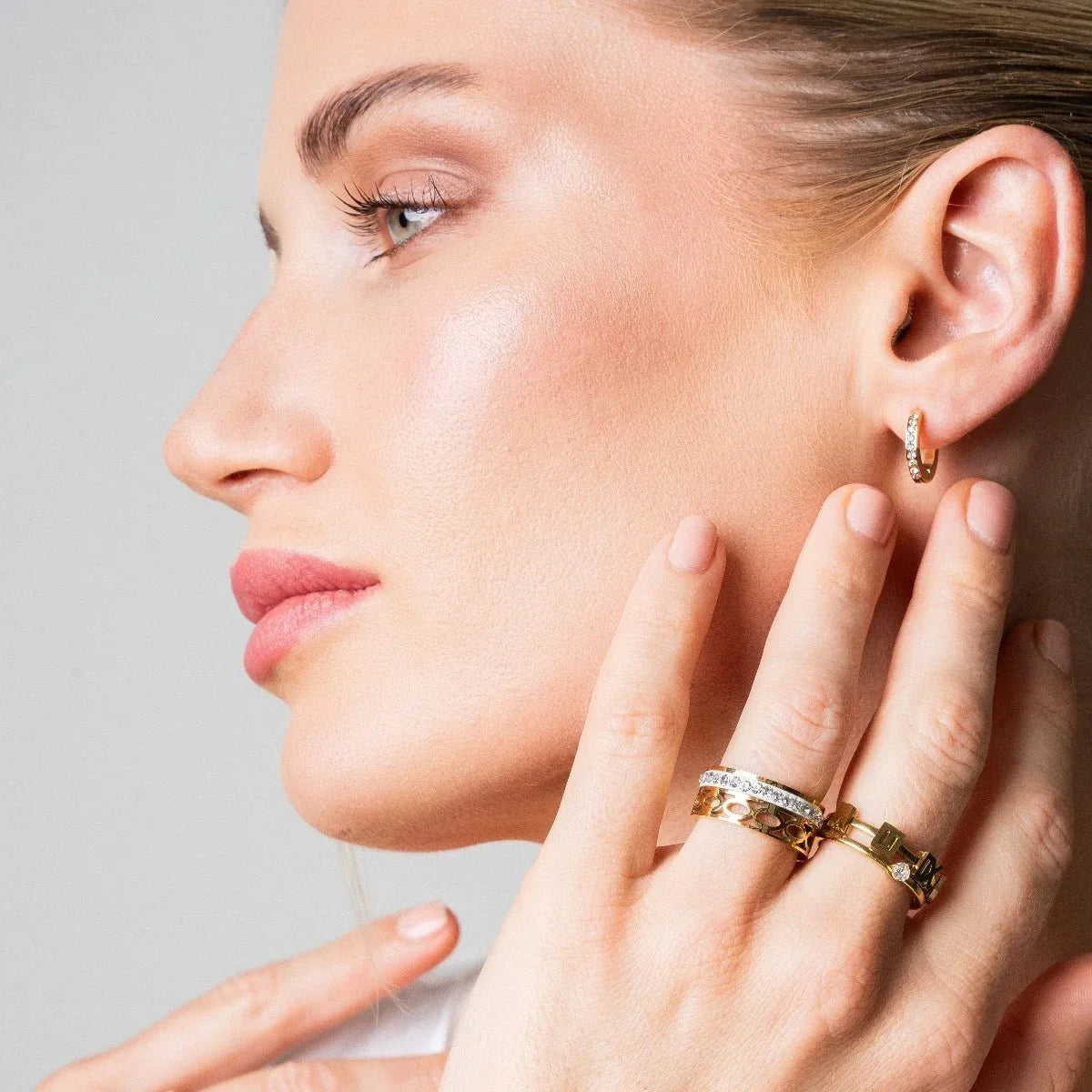 Ring Mosaic 18K Gold-Plated in 18K gold-plated – Meiva ring view 4