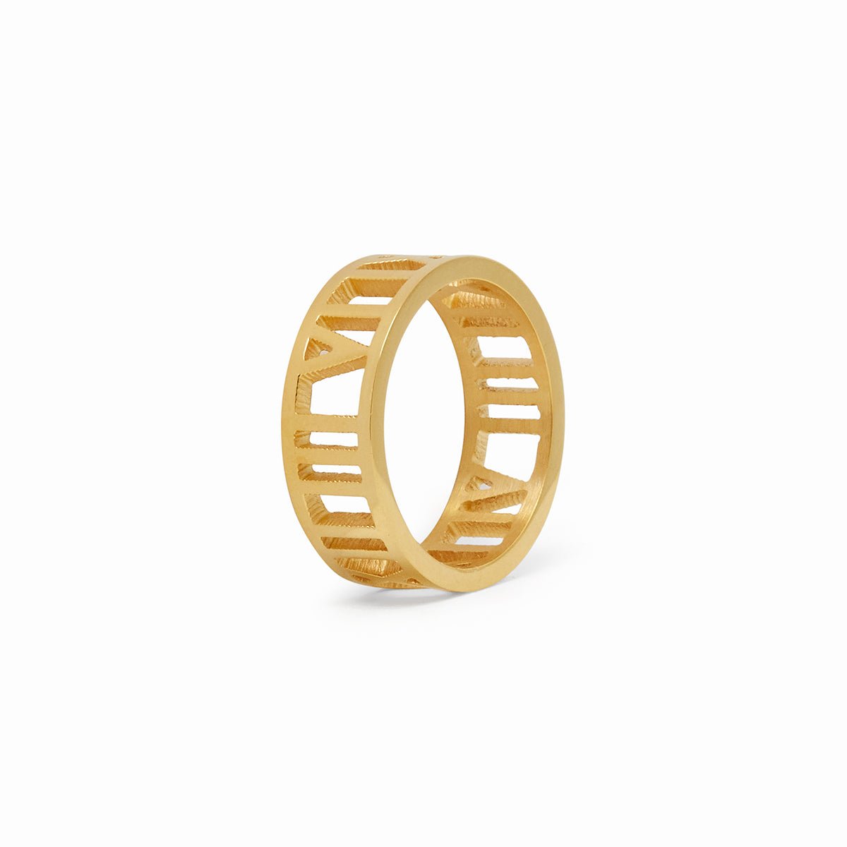 Ring Roman Numeral 18K Gold Plated in 18K gold-plated – Meiva ring