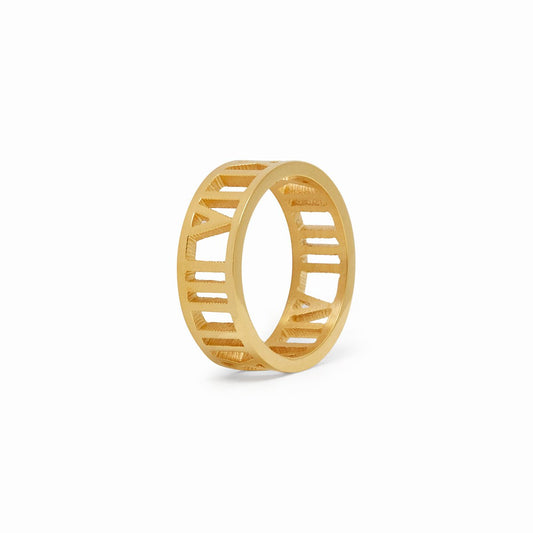 Ring Roman Numeral 18K Gold Plated in 18K gold-plated – Meiva ring