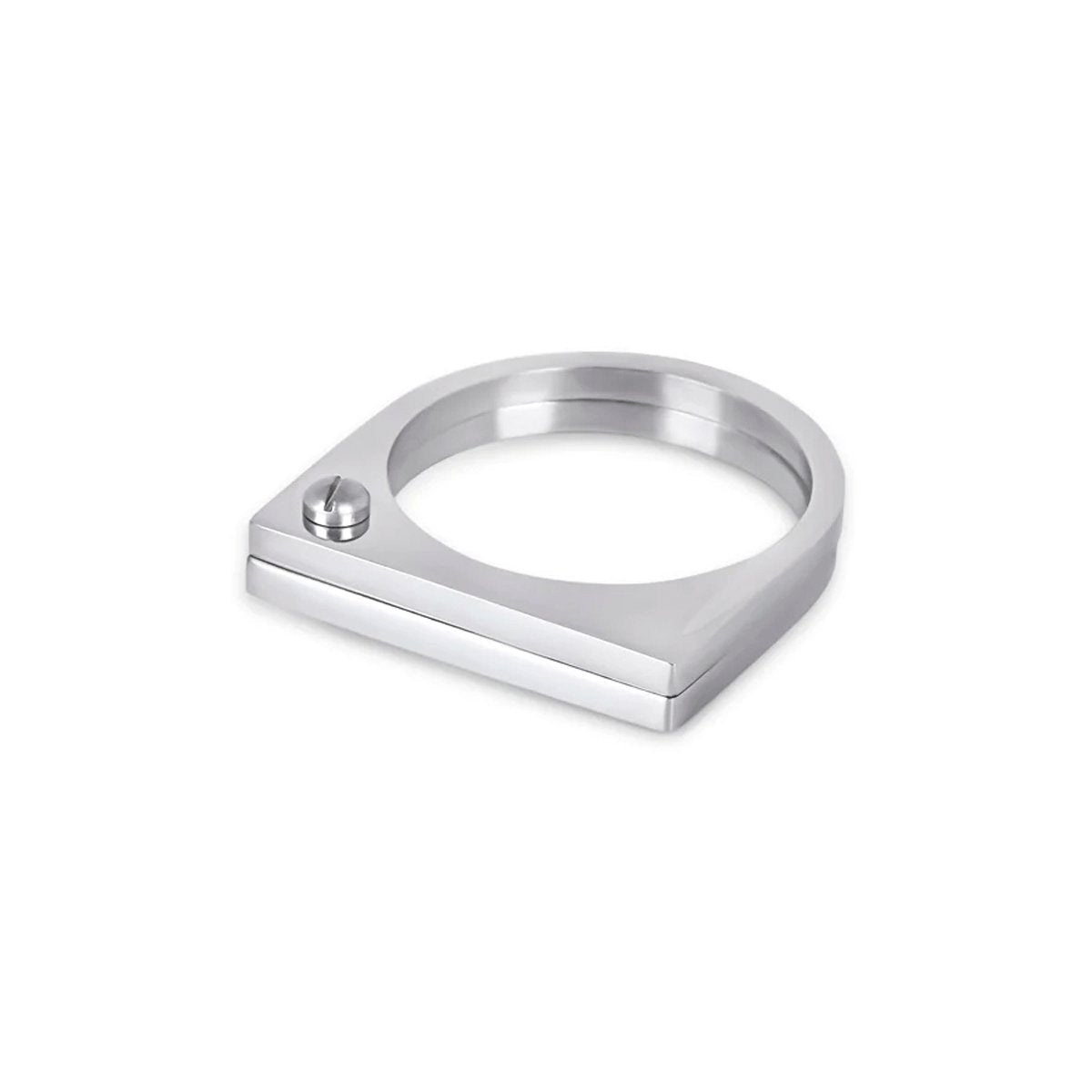 Ring Flat Screw Silver – Meiva ring