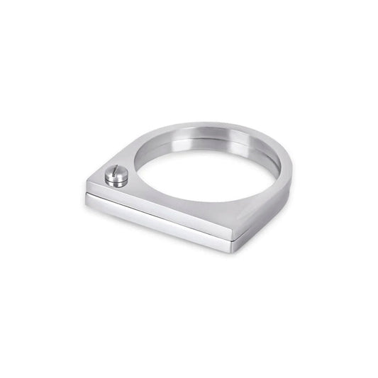 Ring Flat Screw Silver – Meiva ring