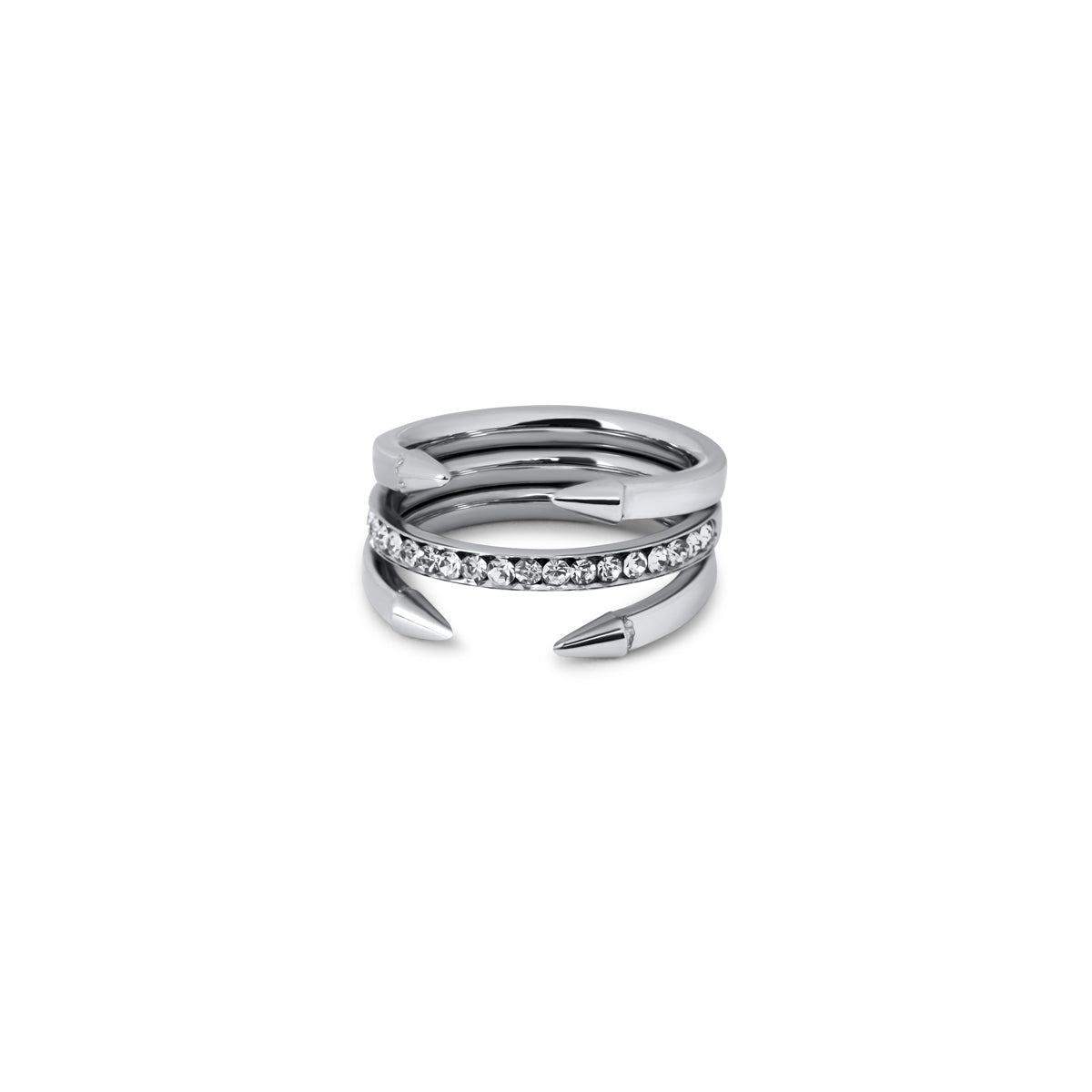 Ring Pointed Nail Silver – Meiva ring