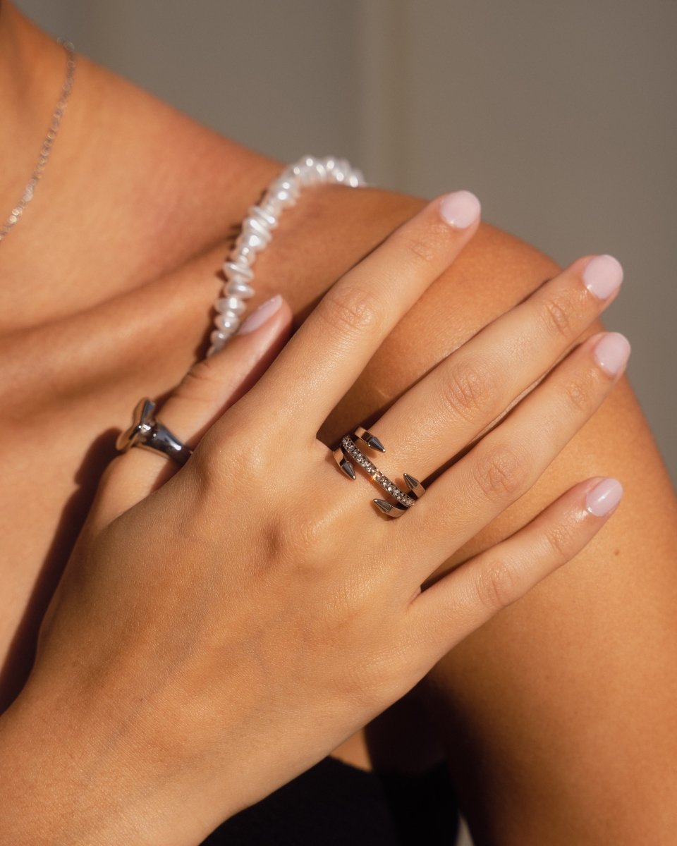 Ring Pointed Nail Silver – Meiva ring view 5