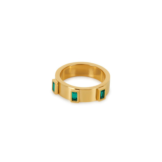 Ring Prestige Cubic Cubic Zirconia 18K Gold Plated in 18K gold-plated, zirconia – Meiva ring