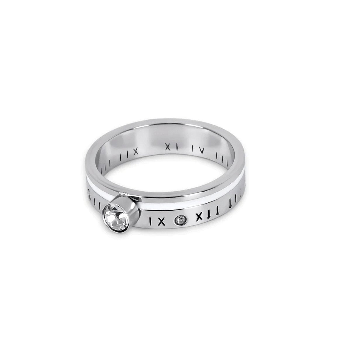 Ring Queen Crystal Stone Silver in crystal – Meiva ring