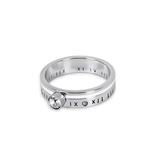 Ring Queen Crystal Stone Silver in crystal – Meiva ring