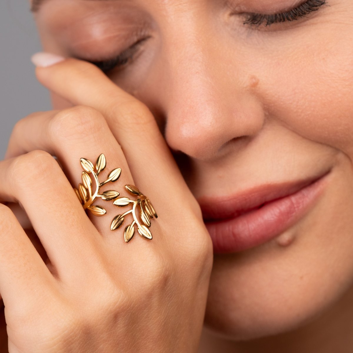 Ring Branch Adjustable 18K Gold Plated in 18K gold-plated – Meiva ring view 4