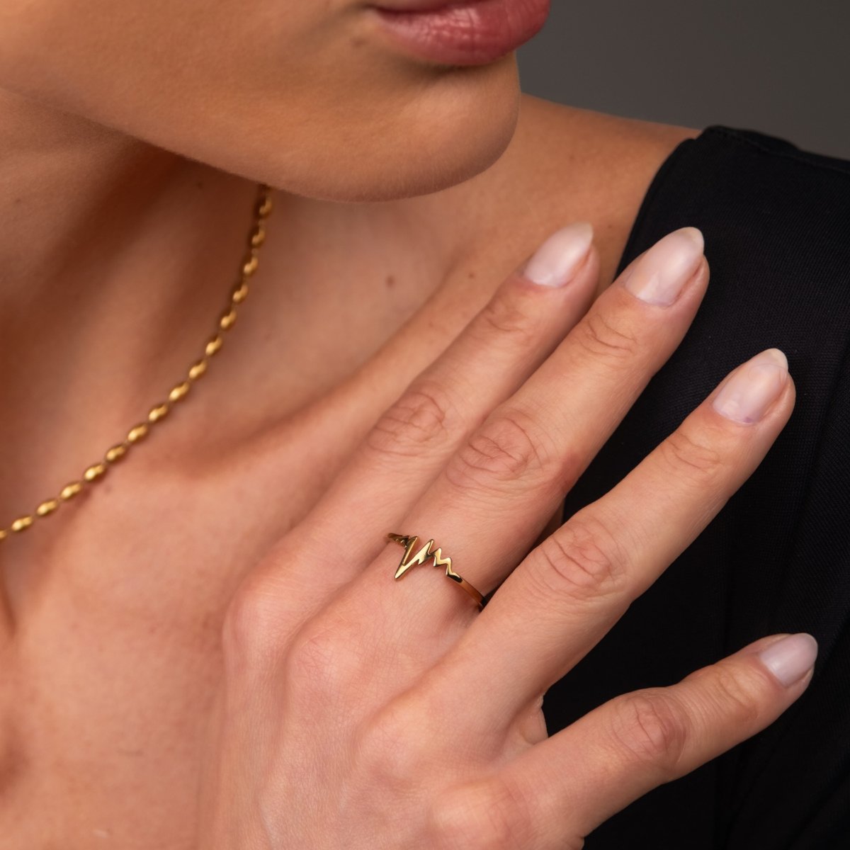 Ring Rhythm of Love 18K Gold Plated in 18K gold-plated – Meiva ring view 6