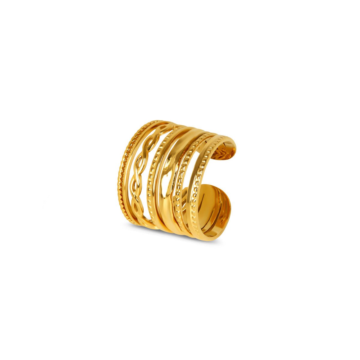 Ring Adjustable Royale 18K Gold-Plated in 18K gold-plated – Meiva ring