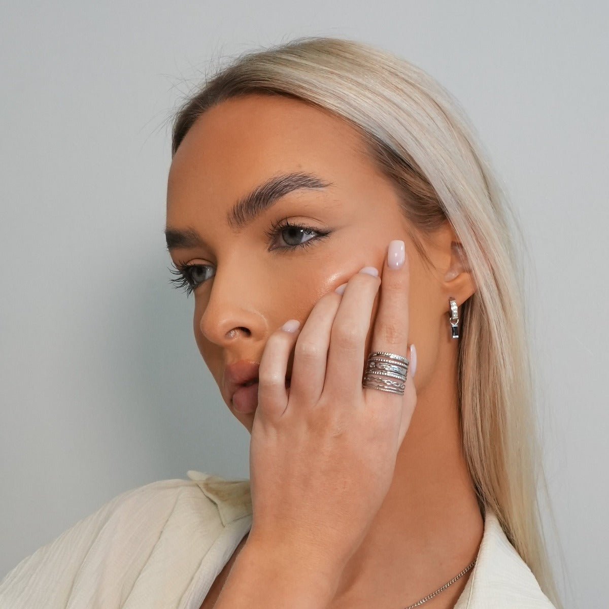 Ring Silver Adjustable Royale – Meiva ring view 5