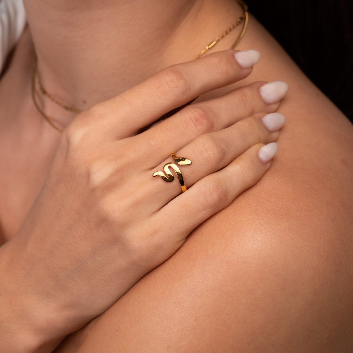 Ring Snake 18K Gold Plated in 18K gold-plated – Meiva ring view 10