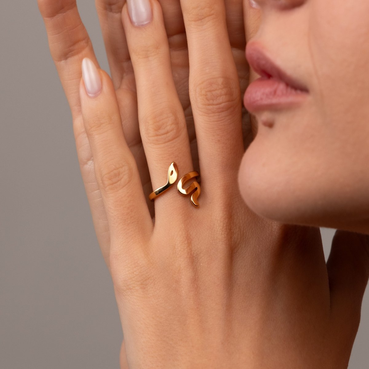 Ring Snake 18K Gold Plated in 18K gold-plated – Meiva ring view 11