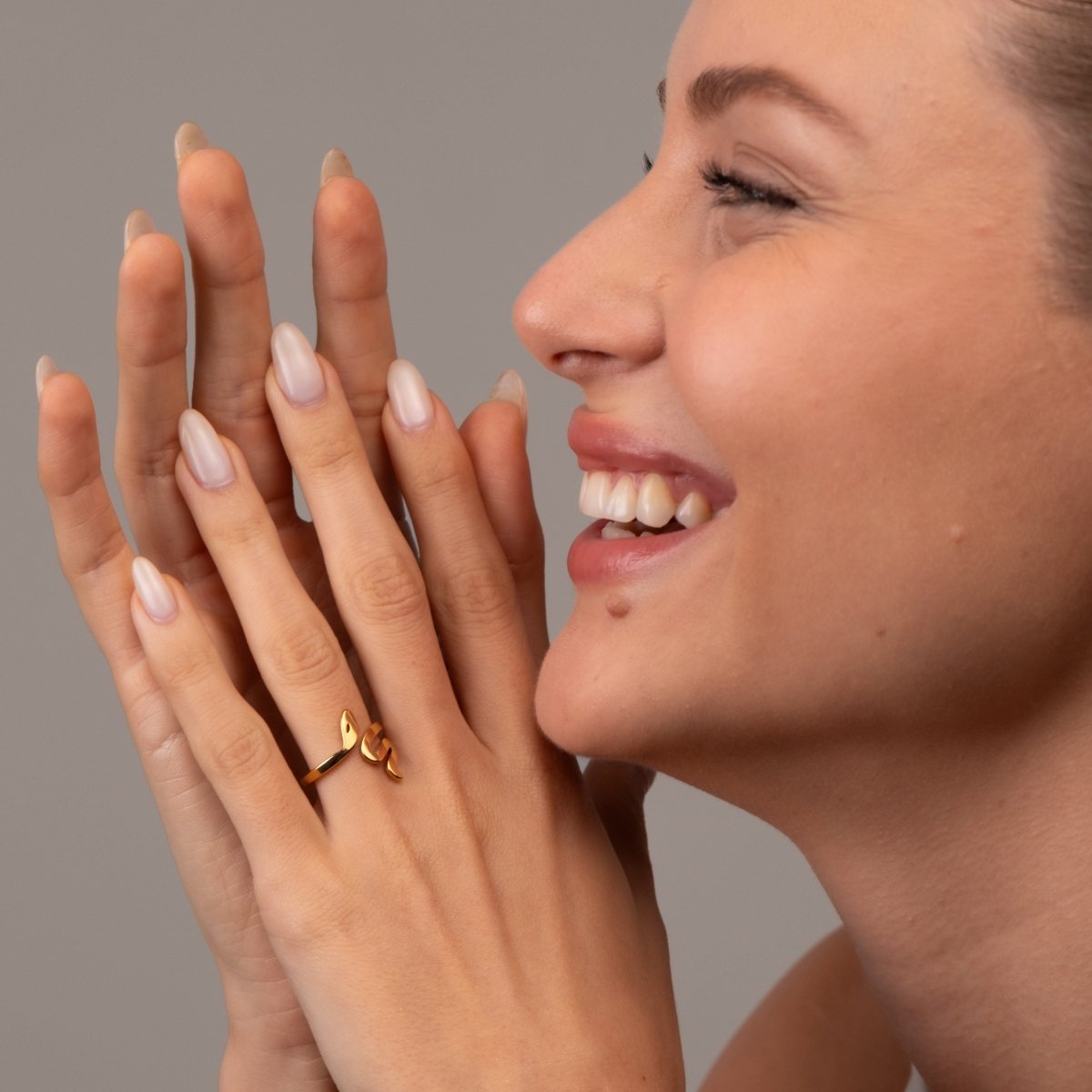 Ring Snake 18K Gold Plated in 18K gold-plated – Meiva ring view 12