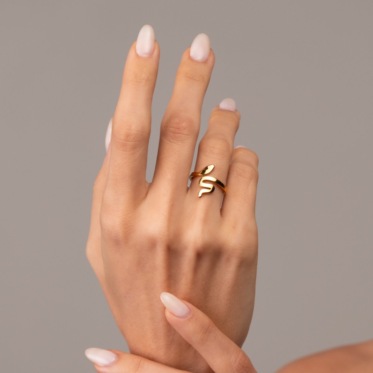 Ring Snake 18K Gold Plated in 18K gold-plated – Meiva ring view 3